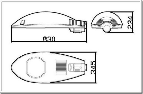 2000K VERSTECKTE der Straßenlaterne220000lm, HochdruckStraßenlaterne des natrium200w