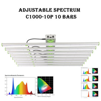 2500μMol 10 Anlage LED der Stangen-EPAR 760nm wachsen Lichter 1000W SMD3030
