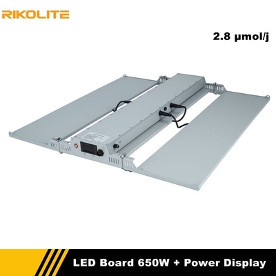 Rikolite-Gartenbau LED wachsen Bretter der Licht-650w Quantum mit Energie-Anzeigen-Funktion