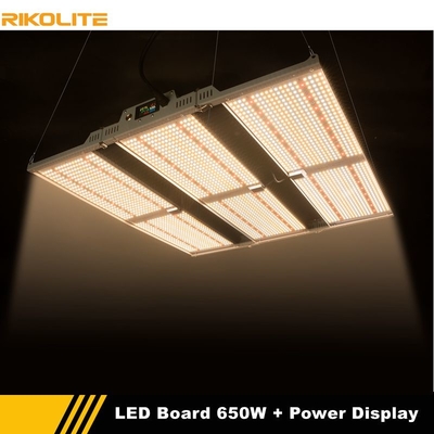 Rikolite-Gartenbau LED wachsen Bretter der Licht-650w Quantum mit Energie-Anzeigen-Funktion